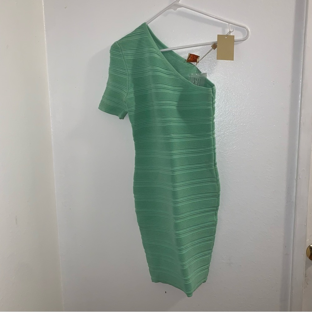 NWTS Torn by Ronny Kobo women’s size small one shoulder mini dress